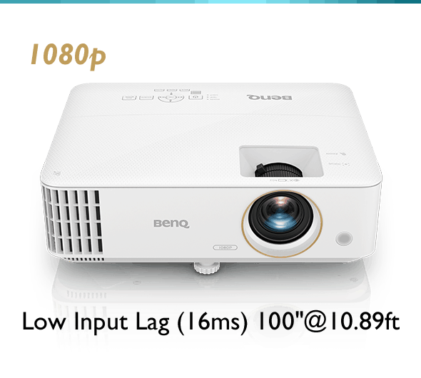 BenQ Home projector for gaming TH585 is overpowered with 16ms low input lag for real-time gaming thrills.