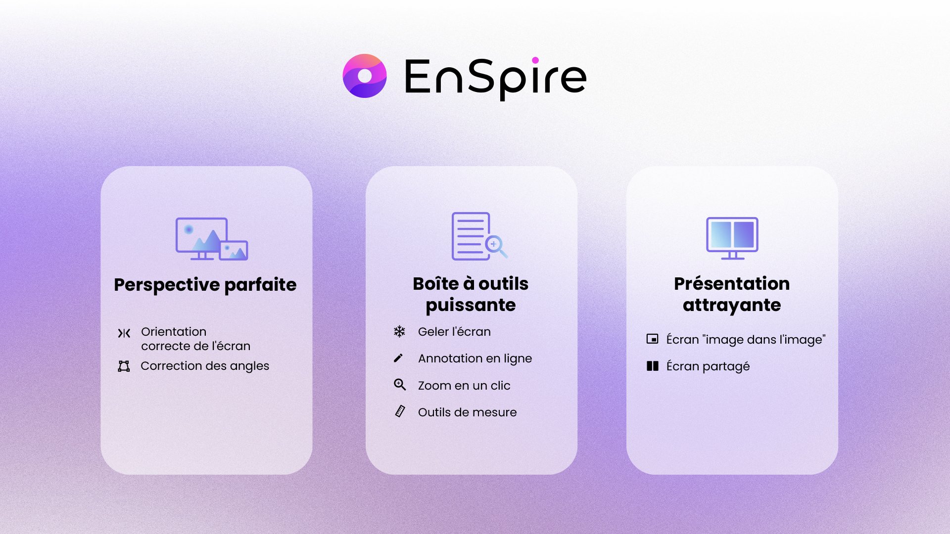 Improve video conferencing with EnSpire on Google Meet, Zoom, and Microsoft Teams.