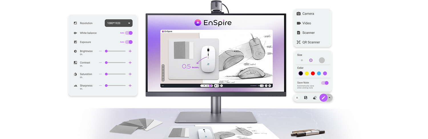 BenQ EnSpire je výkonný prezentační nástroj, který bezproblémově funguje na populárních platformách, jako je Zoom, Microsoft Teams, Google Meet a Skype.