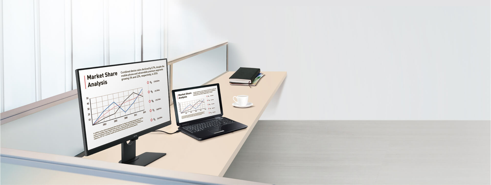 Business-Monitor der BenQ BL-Serie: Bildqualität der Extraklasse und ergonomisches Design für mehr Produktivität