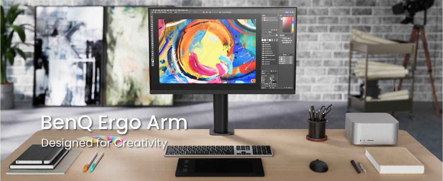 Genieße zusätzliche Produktivität mit dem BenQ Ergo Arm