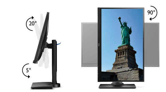 Die Monitore der BL-Serie sind individuell einstellbar und bieten daher höchste Flexibilität und Komfort