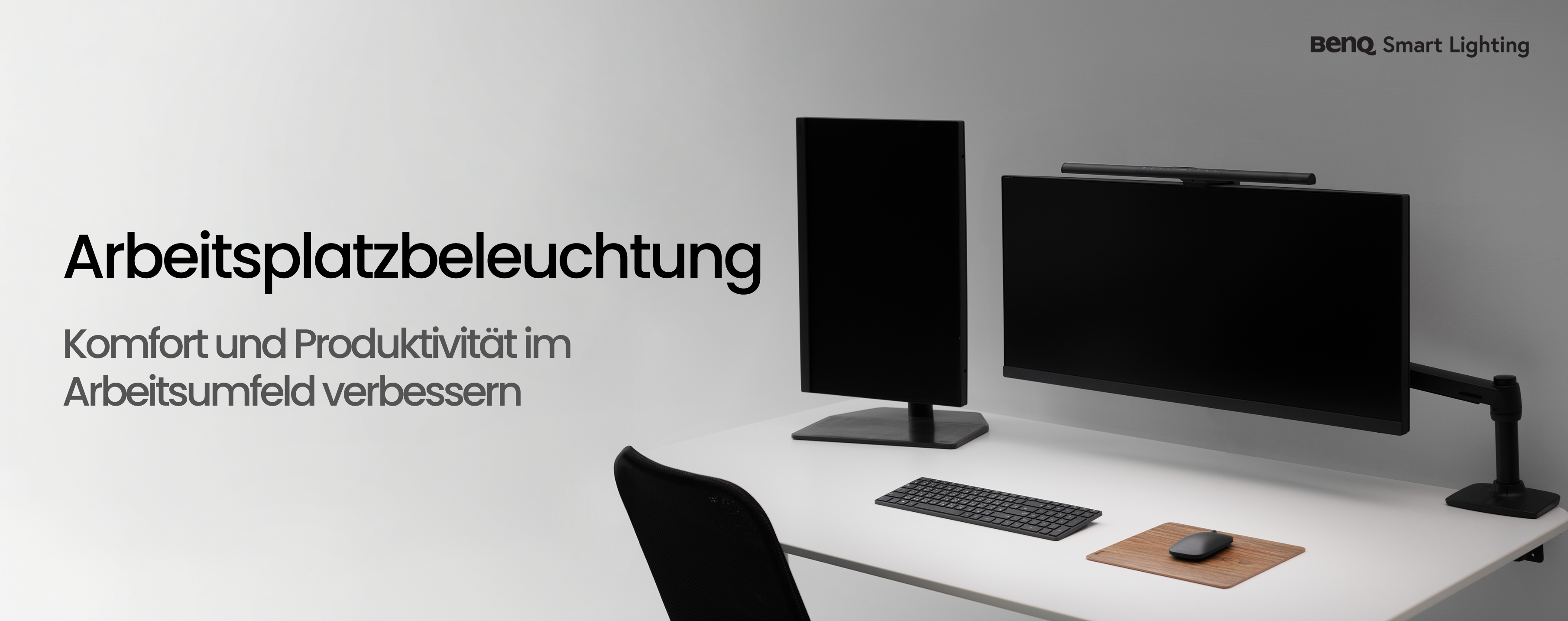 Arbeitsplatzbeleuchtung mit der BenQ ScreenBar