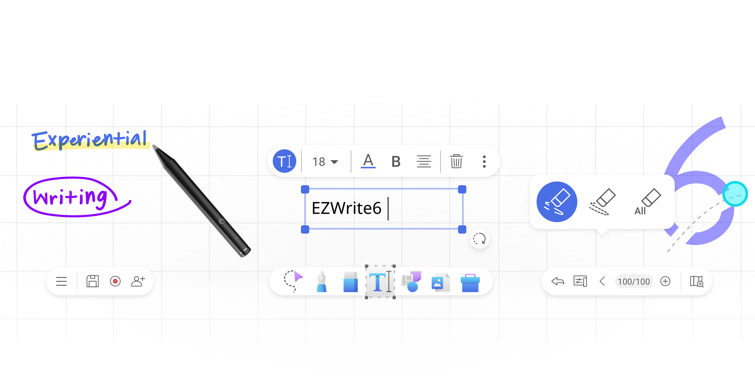 EZWrite 6 with comprehensive tools for powerful whiteboarding
