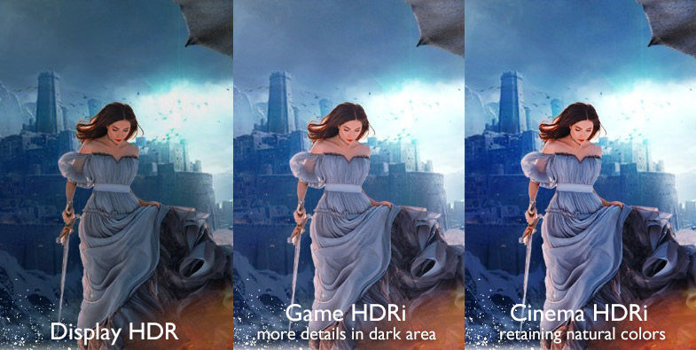 BenQ HDRi Technology can reveal hidden details in dark area