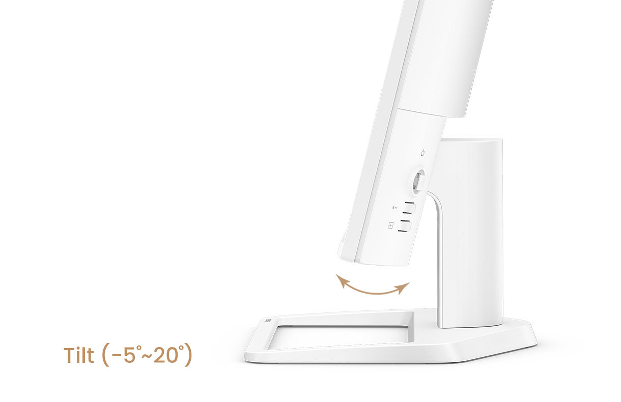 BenQ EW270Q allows you to be even more comfortable with tilt and swivel.