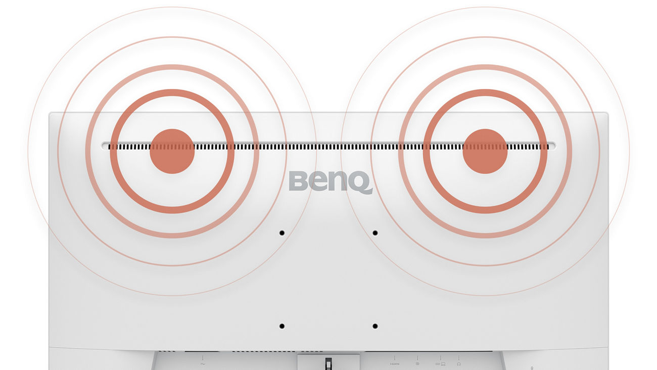 BenQ EW270Q features a premium built-in speaker solution delivering studio-quality sound. With six audio modes, specially tuned for different content such as cinema, games, and music, enjoy an authentic audio experience!