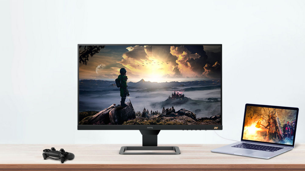 BenQ EW2780 Gaming Monitor 27 FHD 1080p | IPS | HDRi | Eye-Care Reminder  Tech w/ Sensor | TUV Certified | Adaptive Brightness | FreeSync | Tilt