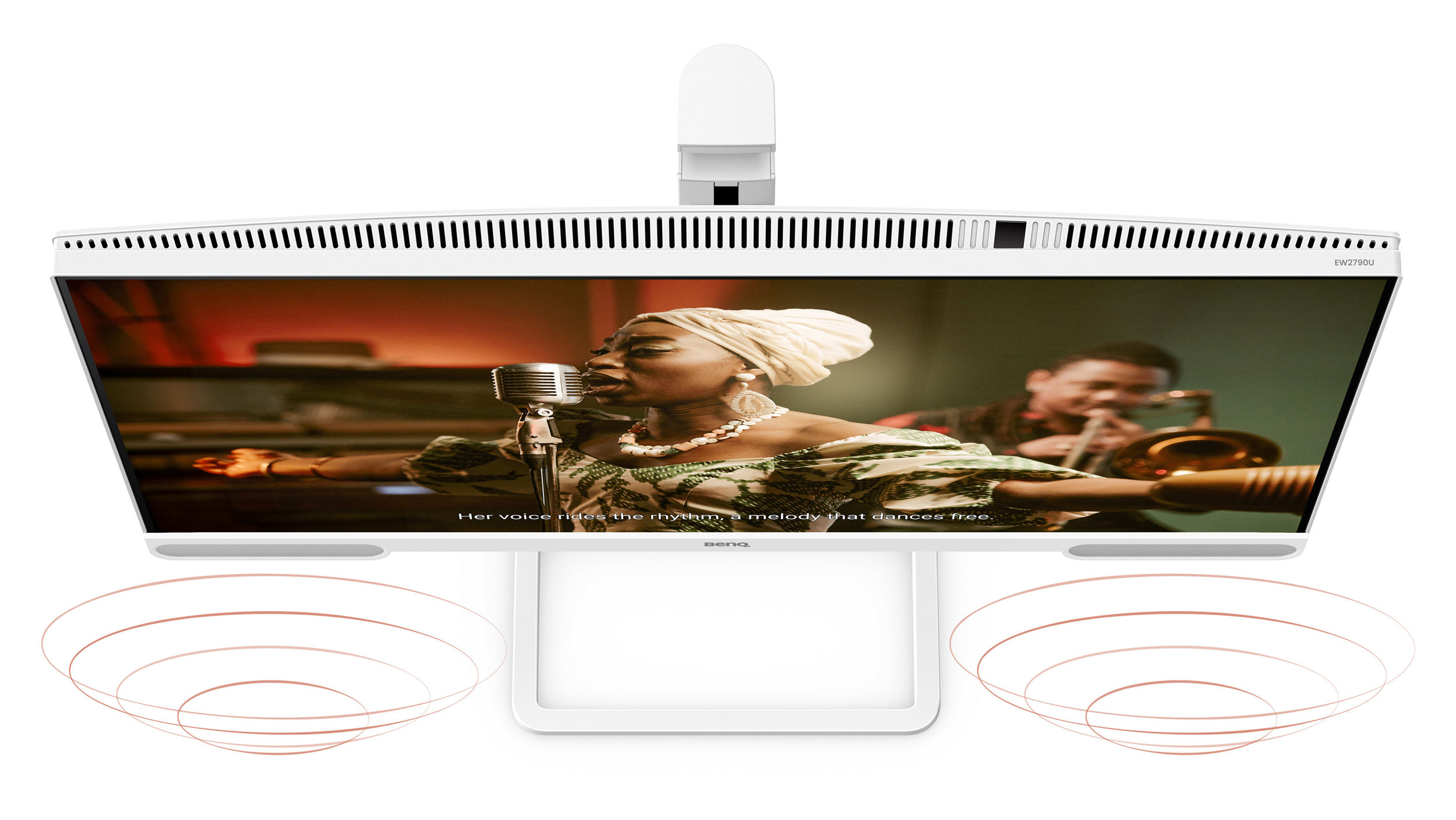 BenQ EW2790U features a premium built-in speaker solution delivering studio-quality sound.