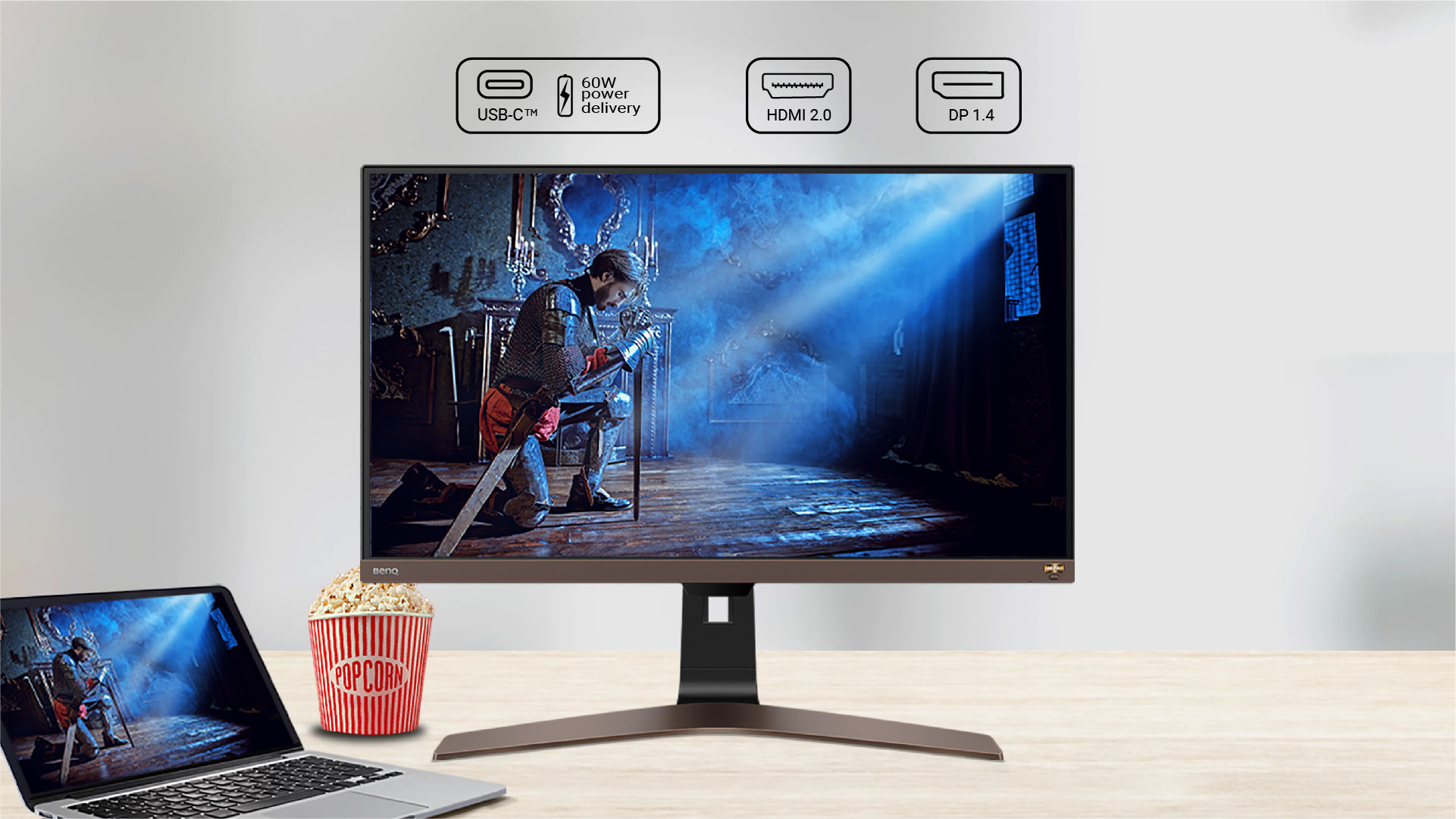 BenQ EW2880U met 60W lighting USB-C 