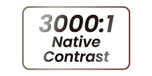 3000:1 Native Contrast