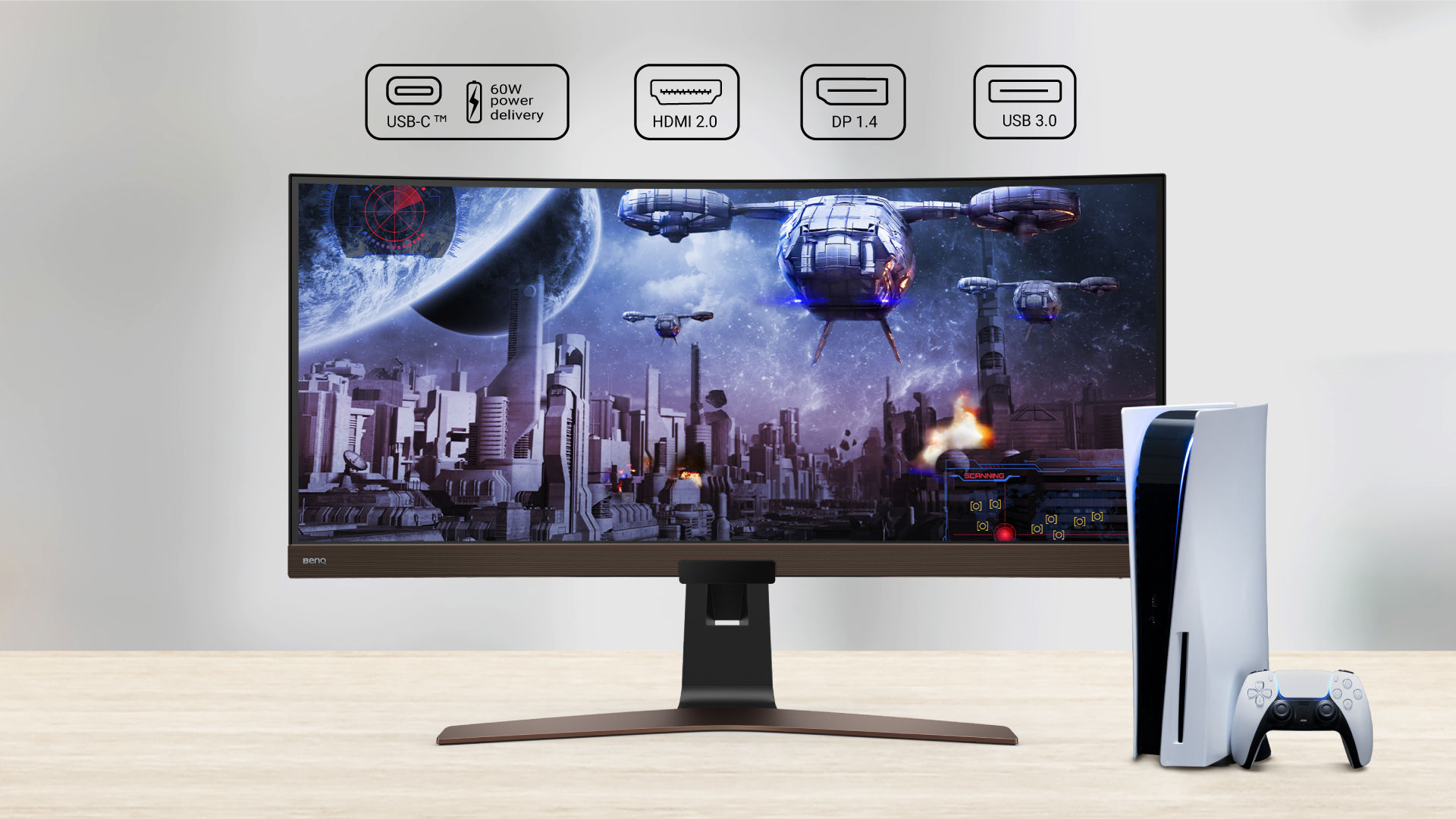 BenQ EW3880R kommt mit ergonomischem Design USB-C mit Power Delivery