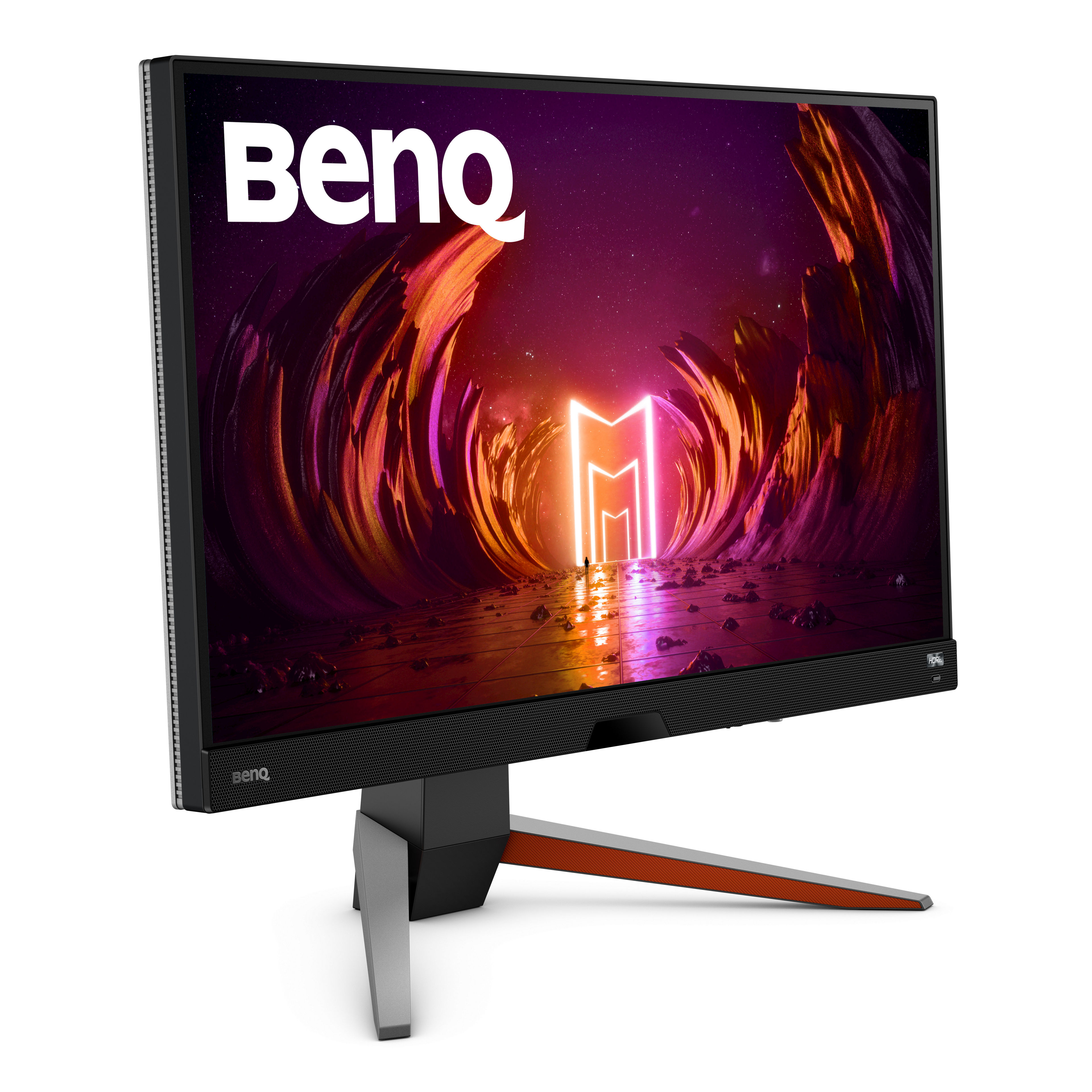 EX270M provides smooth game play via 1ms MPRT, FreeSync Premium and elevates sight and sound enjoyment via BenQ-exclusive HDRi, treVolo technology.