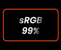 sRGB 99%