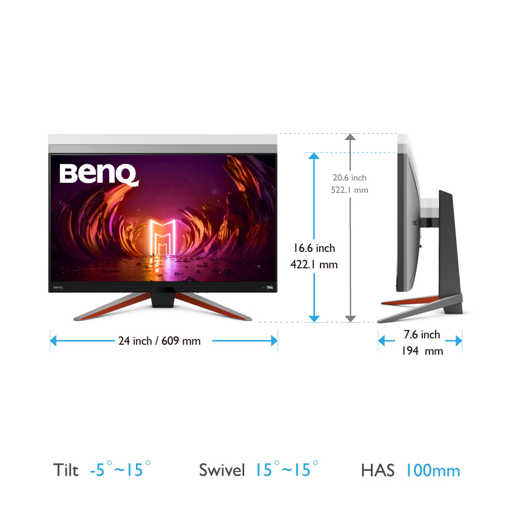 BenQ EX270QM 27 UHD 2560 x 1440 (2K) 240 Hz HDMI, DisplayPort, USB, Audio  Built-in Speakers IPS Gaming Monitor 
