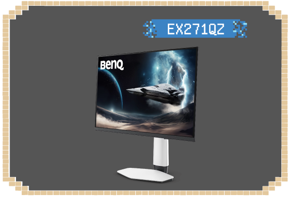 27 吋 2K QD-OLED 遊戲護眼螢幕 EX271QZ