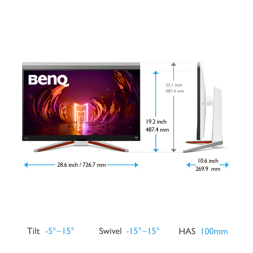 BenQ製 31.5型 ゲーミングモニター MOBIUZ EX3210U ダークグレー