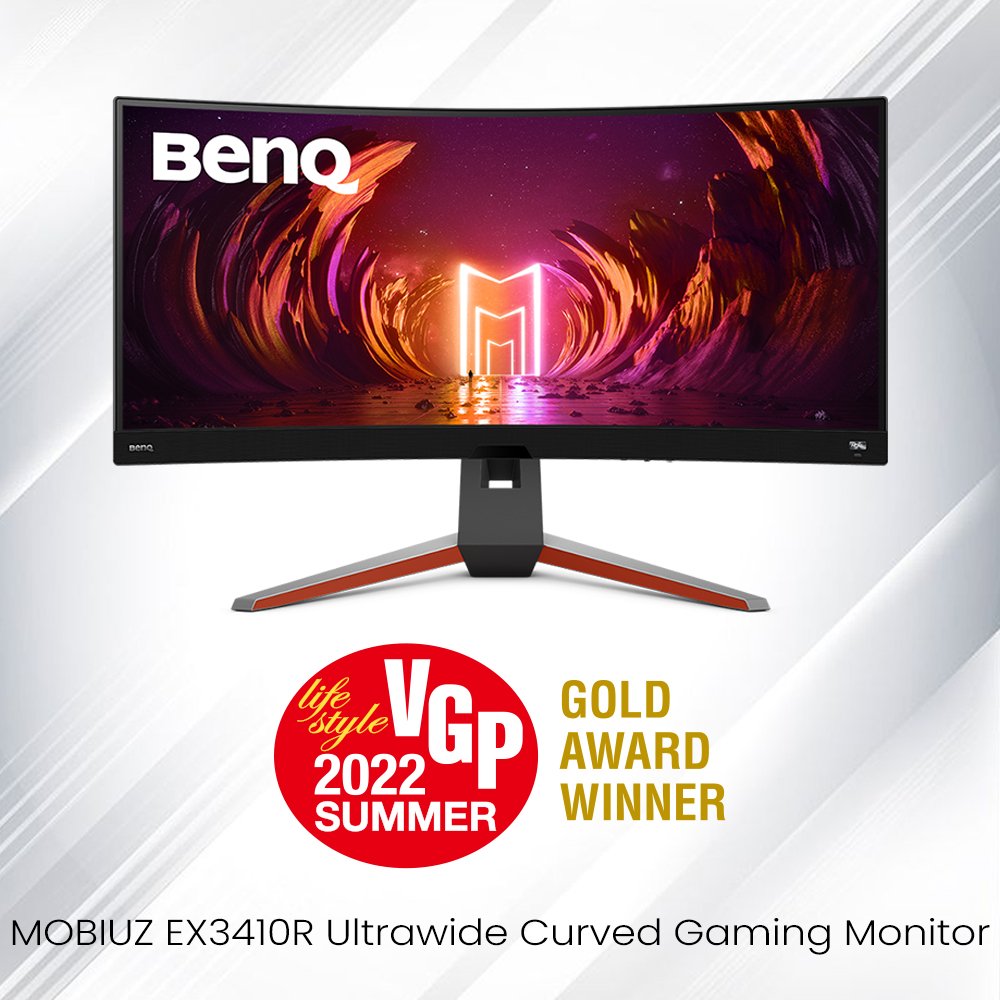 BenQ Australia MOBIUZ Curved Gaming Monitor EX3410R - VGP Summer Awards 2022