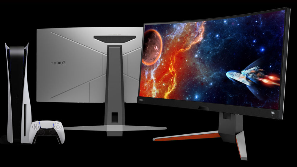  BenQ MOBIUZ EX3415R Monitor curvo para juegos de 34 pulgadas,  2K, 1440p, 144 Hz, 1 ms con control remoto, IPS, HDRi, DCI-P3, 1900R, Optimizador de color