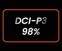 98 % DCI-P3