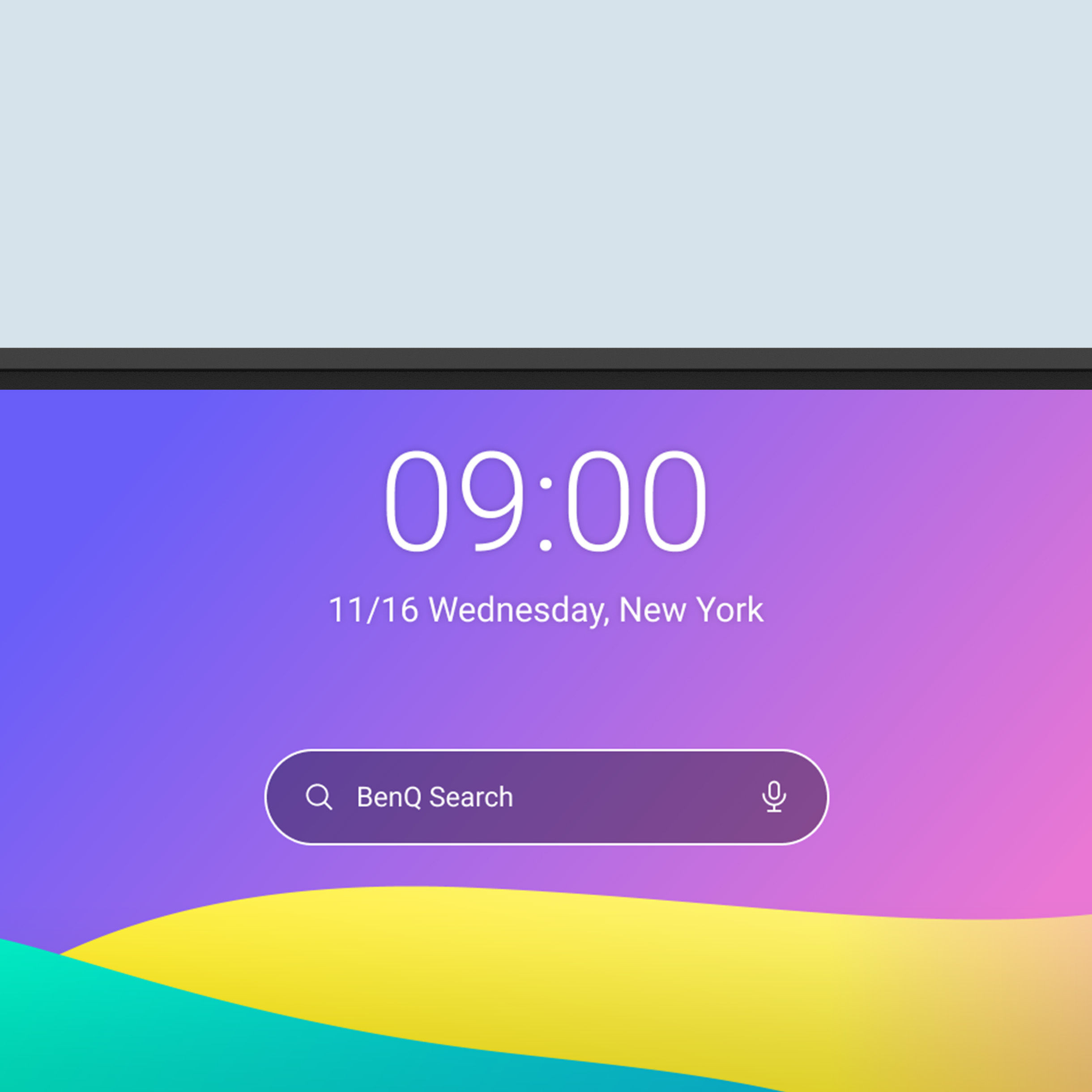 BenQ Interactive electronic Whiteboard with expanded search feature, allowing quick access to internet content or search through lesson files on the board or cloud drives.