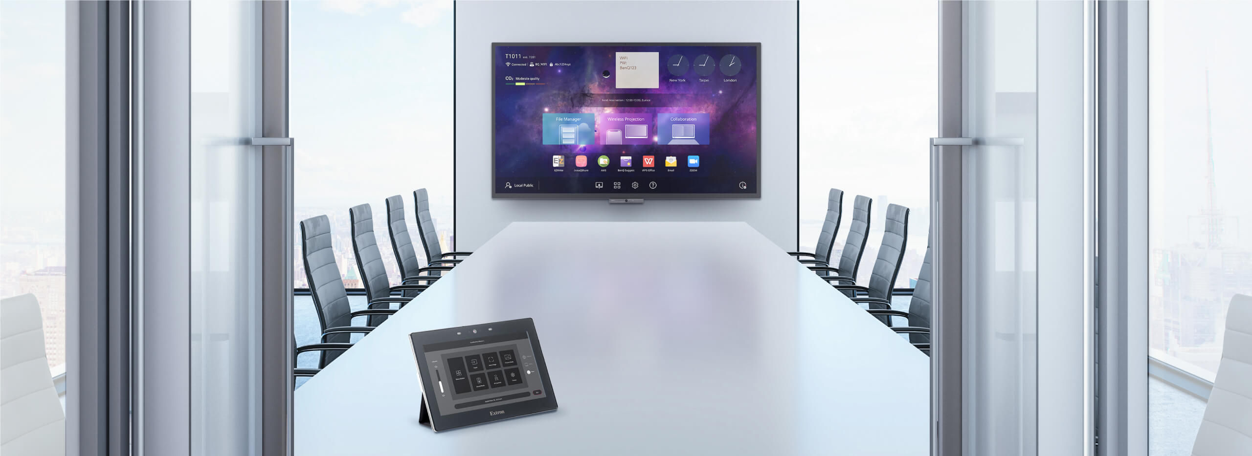 BenQ with Extron Meeting Room Control Solutions