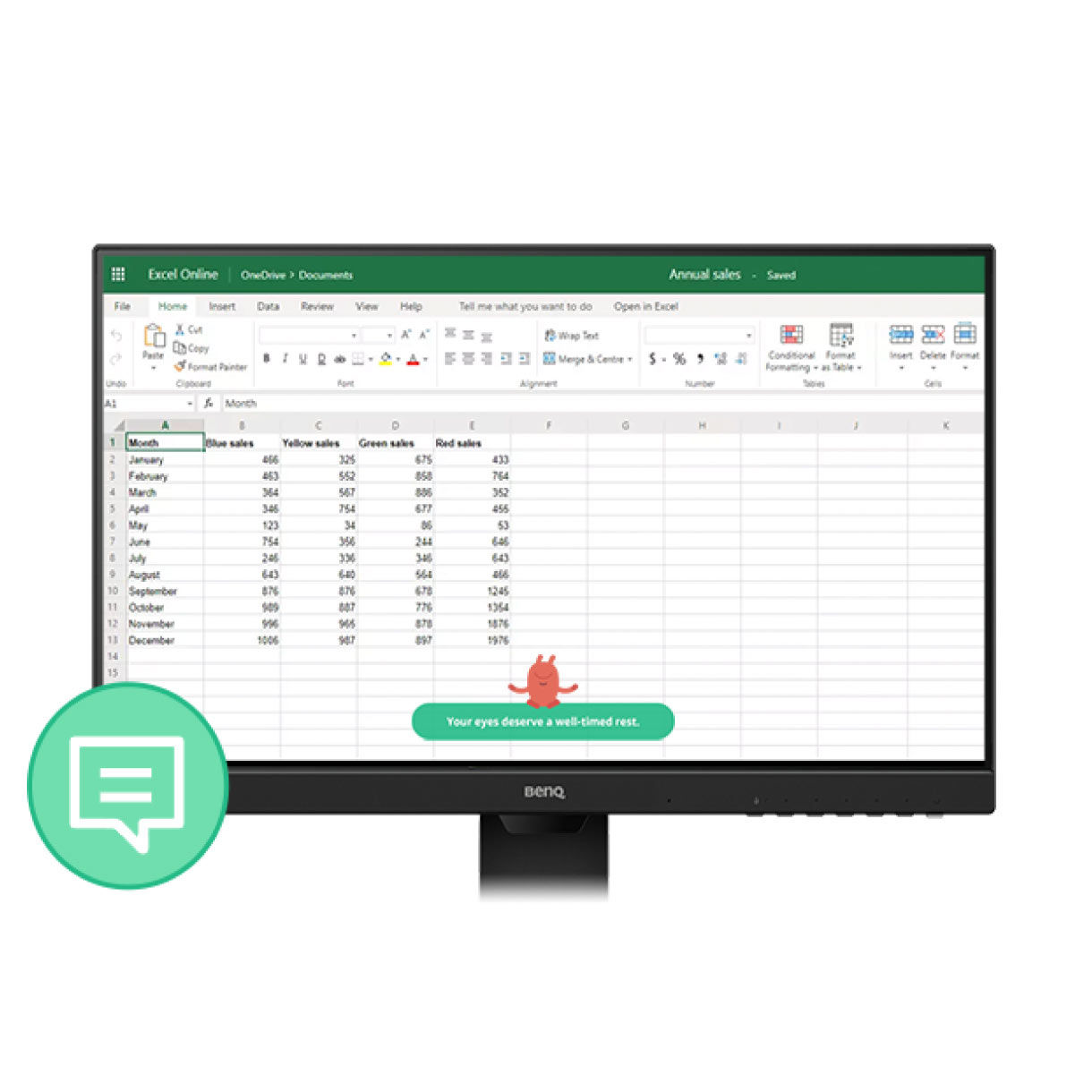 let eye-careu remind you take breaks on a schedule you set yourself by break reminder  to set the schedule for when a pop-up  appears at the bottom of your screen let break reminder prompt you to rest your eyes