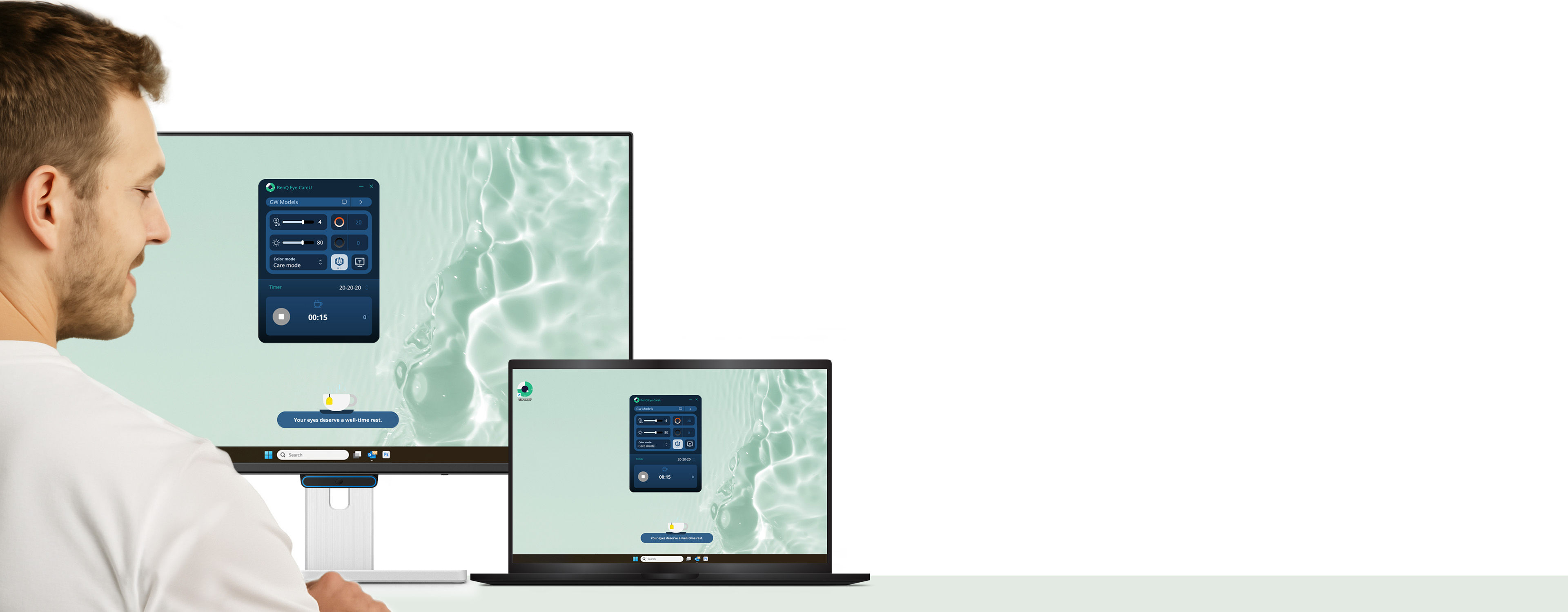 Eye-CareU thinks ahead for you all through one simple, helpful interface