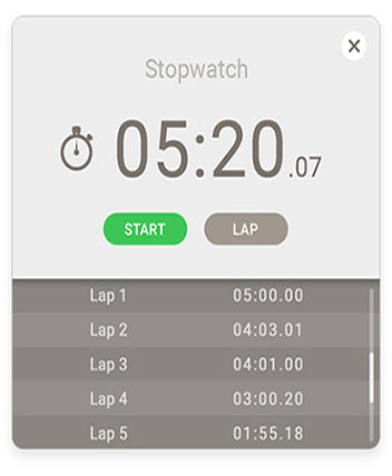 EZWrtie 5 Stopwatch