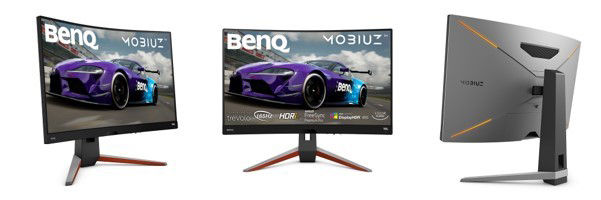 Die Curved-Monitore BenQ MOBIUZ EX2710R und EX3210R stehen für immersives Gaming und satten Sound.