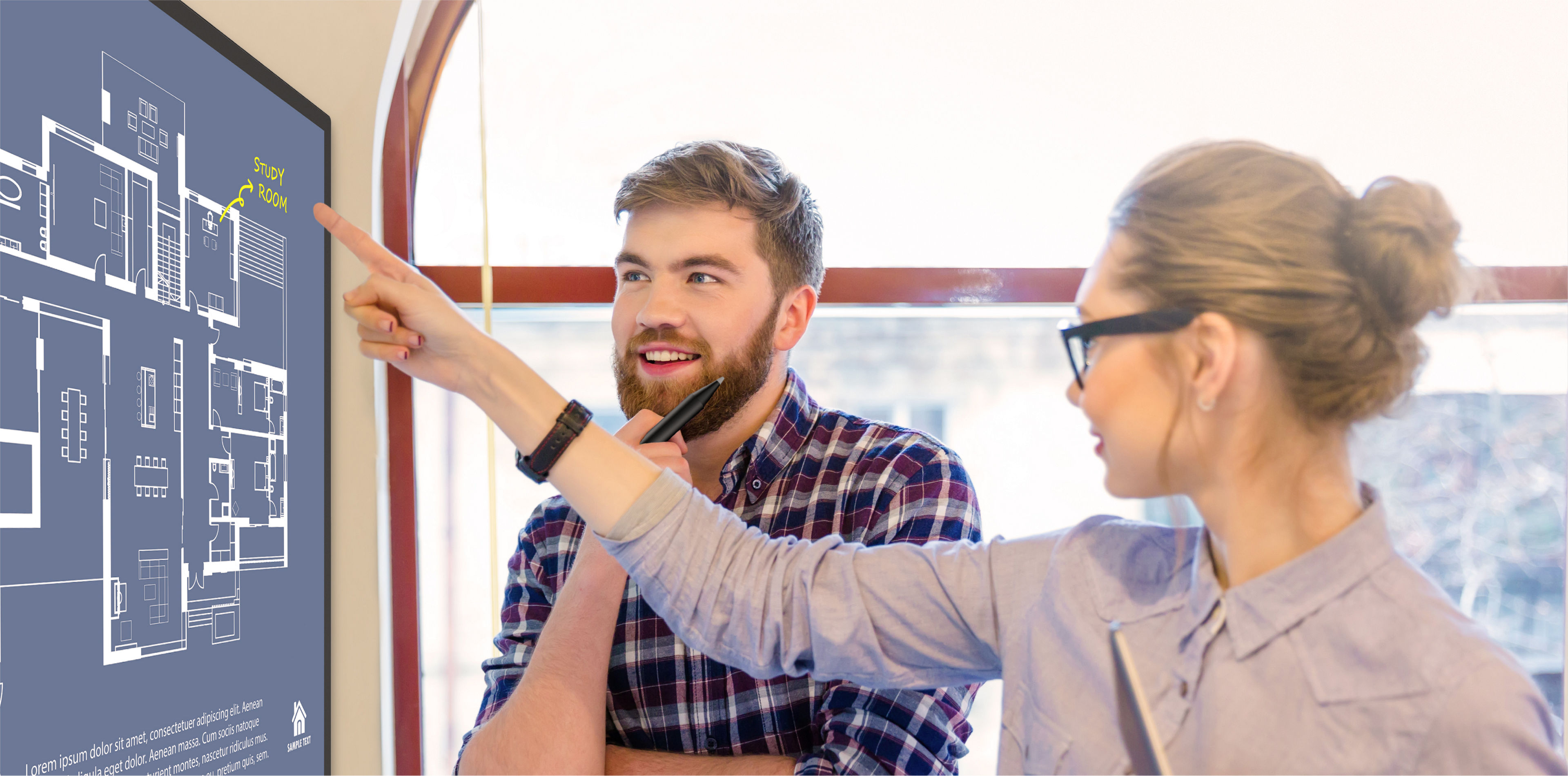 อินเทอร์เฟซที่ใช้งานง่ายและเป็นมิตรต่อผู้ใช้ของจอแสดงผลอัจฉริยะ BenQ DuoBoard