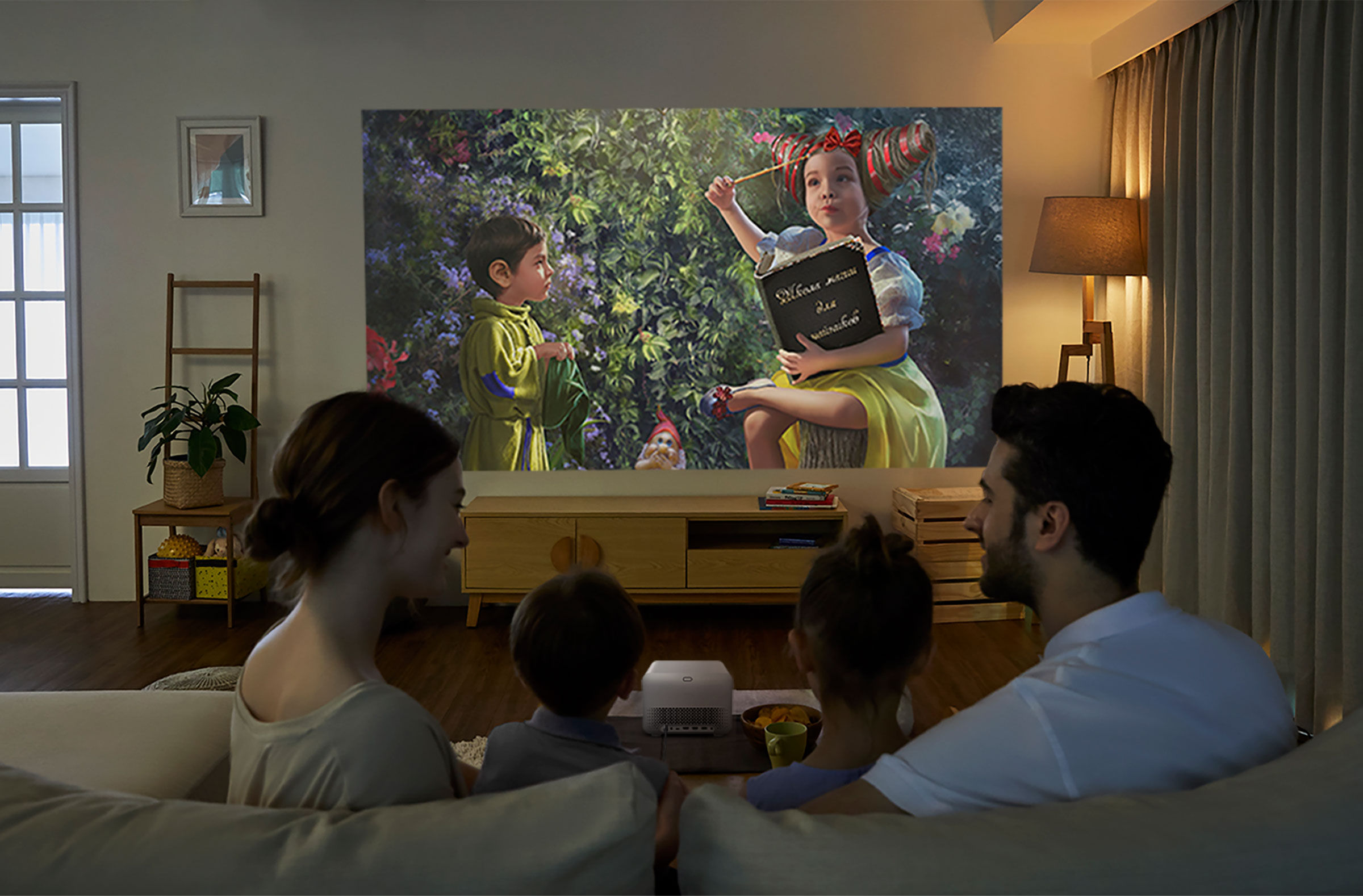 BenQ Home Entertainment projectors make every family movie night more connected and memorable. With bulit-in Google TV, you get more apps, content, and big-screen moments to enjoy together.