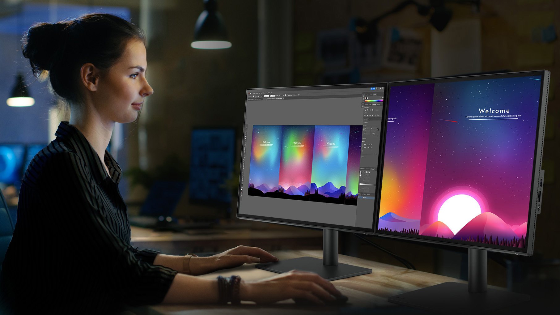 Software Display ColorTalk usnadňuje synchronizaci barev mezi monitory pomocí pouhých několika málo kliknutí. Ušetřete čas a úsilí a soustřeďte se na svou kreativitu.