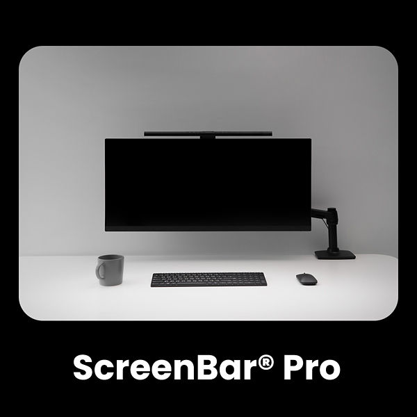 Curved Monitor Light Bar for Dark Room | BenQ ScreenBar Halo 2