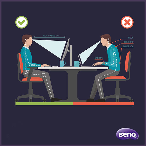 Màn hình bảo vệ mắt BenQ giúp bảo vệ tối đa đôi mắt người sử dụng