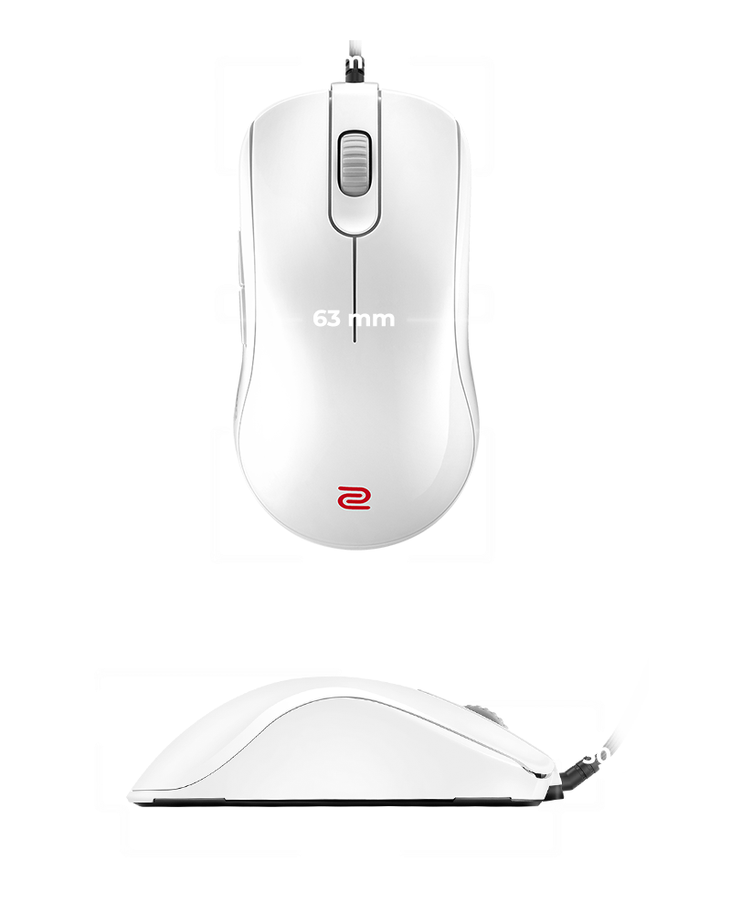 ZOWIE FK1+-B WHITE V2 Symmetrical eSports Gaming Mouse | ZOWIE US