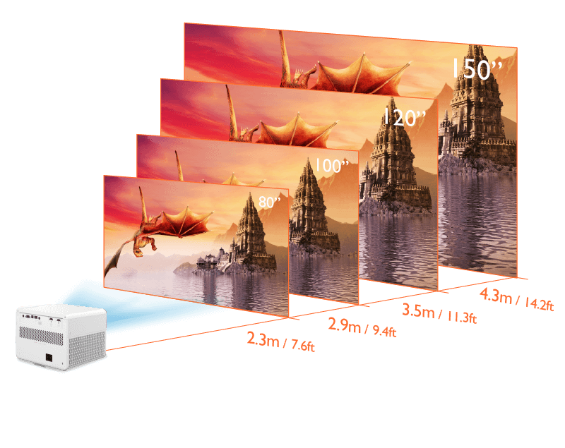 1.2X Zoom for Flexible Throw Distances