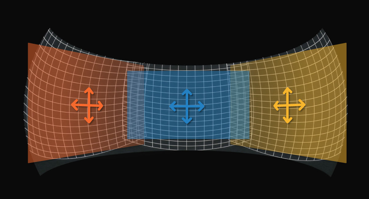 Lens shift adjusts the position of the image