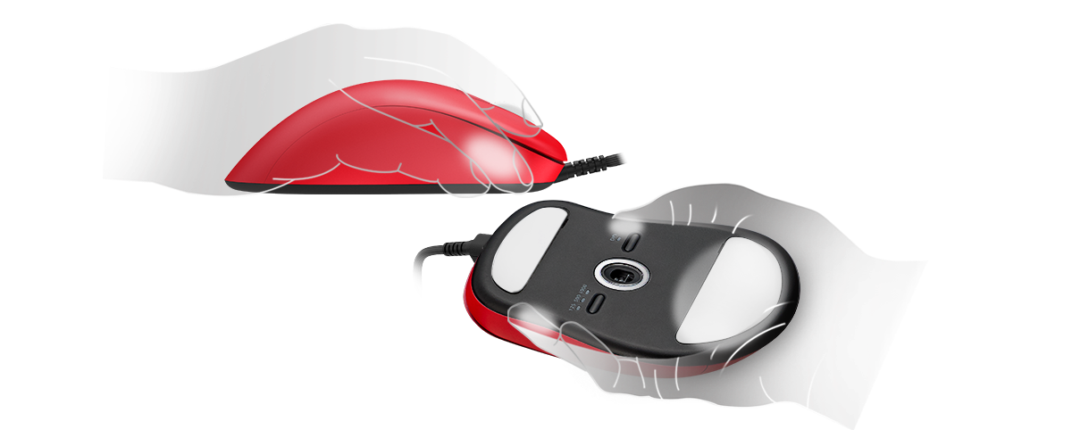 ZOWIE EC1 RED V2 Asymmetrical Ergonomic eSports Gaming Mouse 