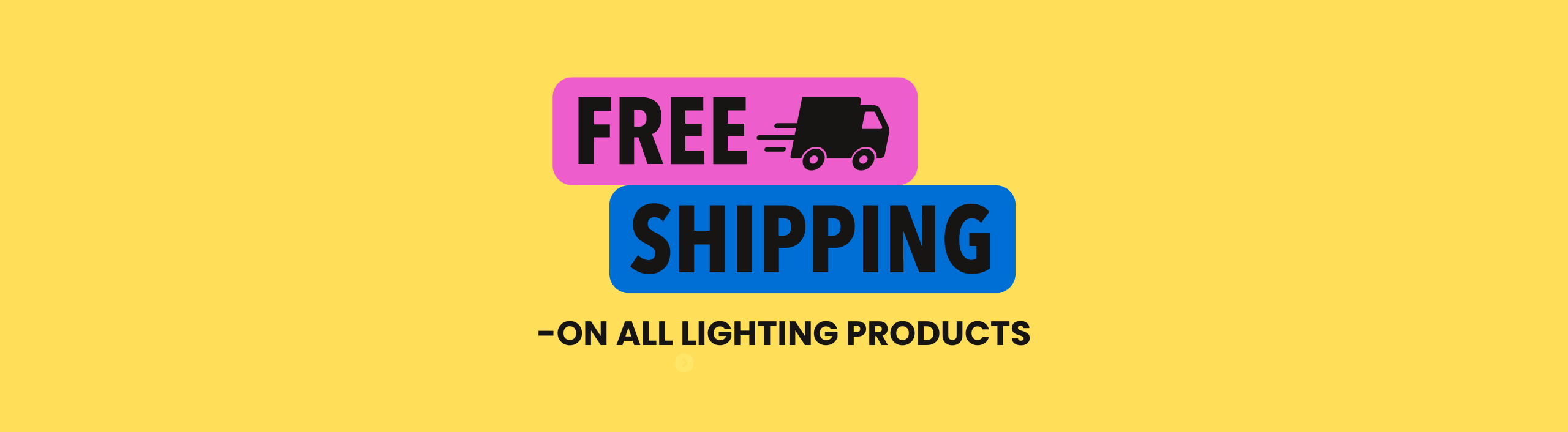 free shipping on lighting products
