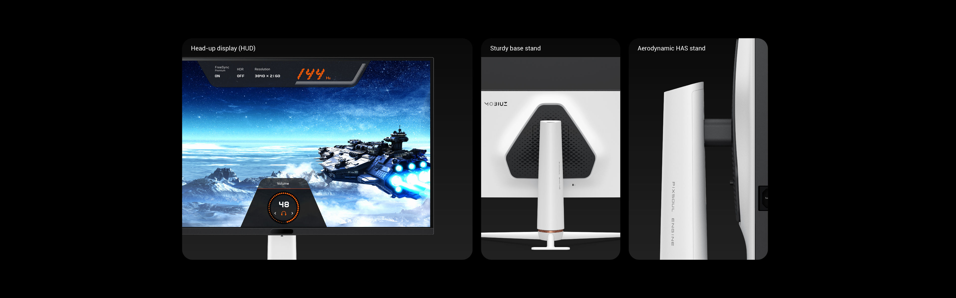BenQ MOBIUZ Gaming Monitor with Cutting-edge Design Mirrors the Seek Lines of a Spacecraft