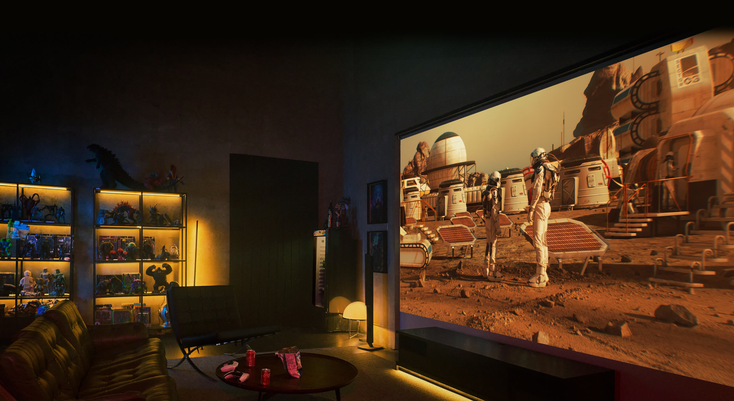 Host epic game nights with friends, featuring a massive screen, immersive visuals, and seamless multiplayer fun for unforgettable experiences.