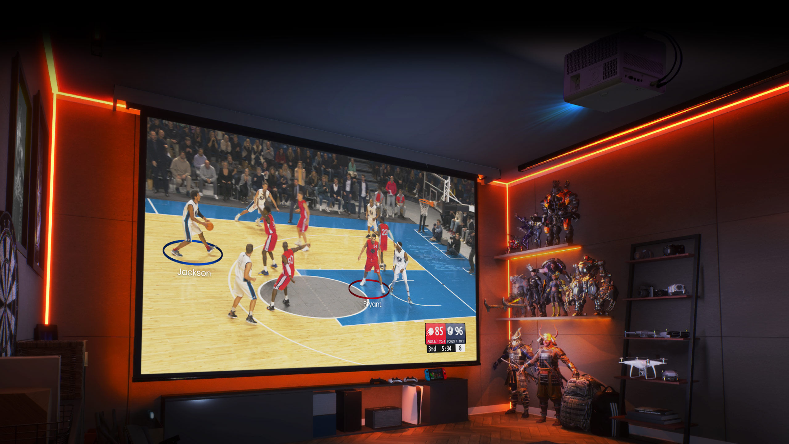 Host epic game nights with friends, featuring a massive screen, immersive visuals, and seamless multiplayer fun for unforgettable experiences.