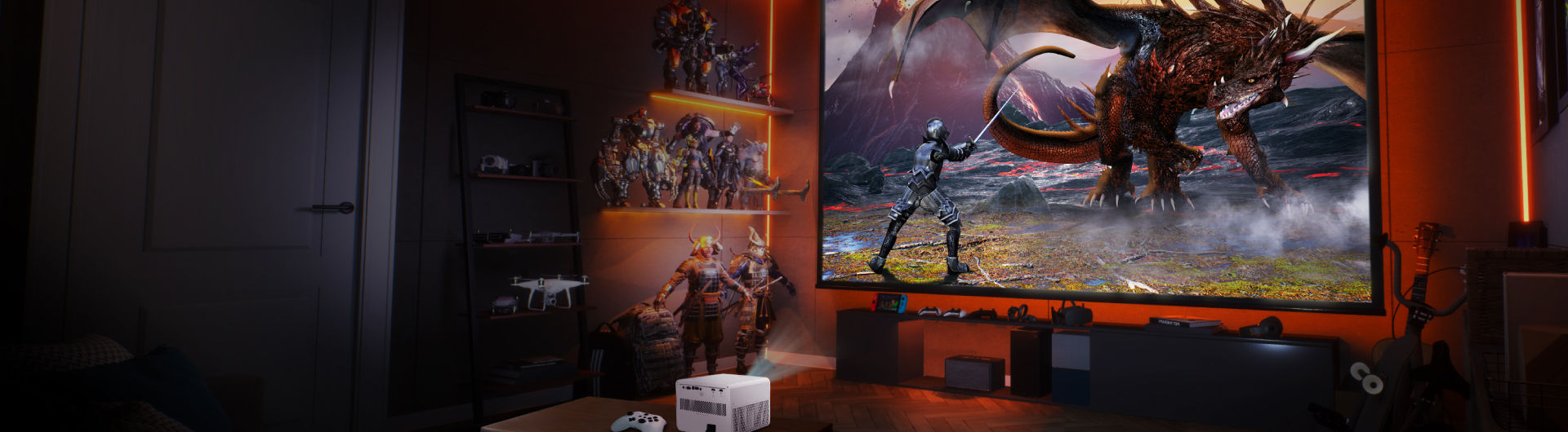 Delve into game world with BenQ Gaming projectors