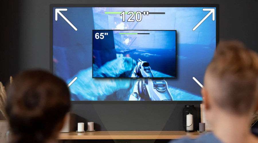 Gaming Projectors Better for Split Screen Fun on 120" Screens