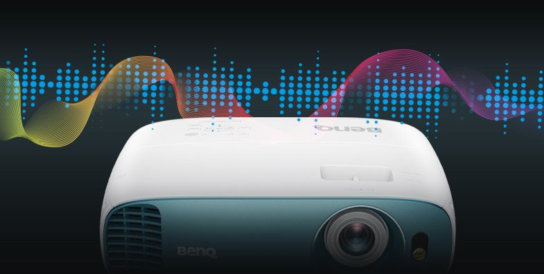 The CinemaMaster Audio+ 2 audio-enhancing technology built in BenQ TK800M home projector for gaming, also provides exclusive EQ algorithms for pure clarity and sensual sound quality.  