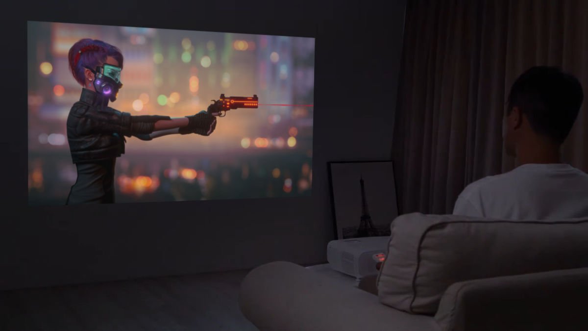 Gaming projectors with RPG Mode, low lag, and amazing visuals bring Cyberpunk 2077 to life