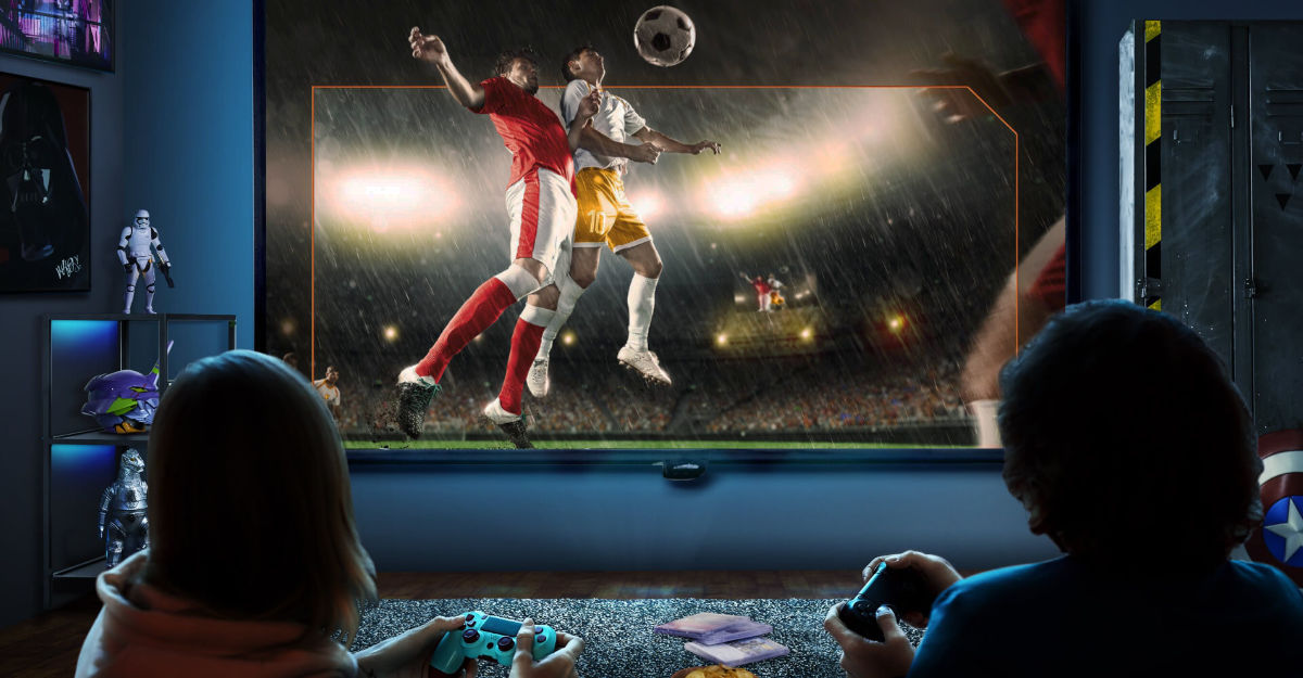 BenQ präsentiert Gaming Beamer mit einem Sportmodus, der FIFA und Co. zum Strahlen bringt