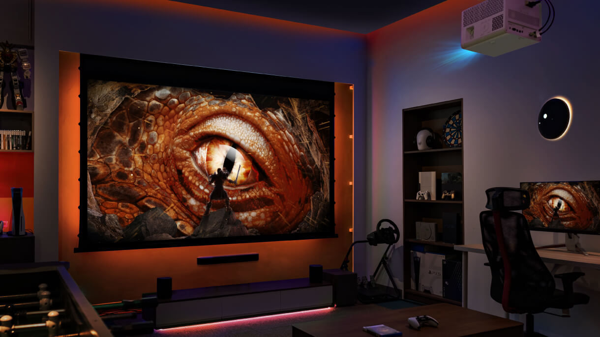 Build your dream game cave with BenQ immersive console gaming flagship projector