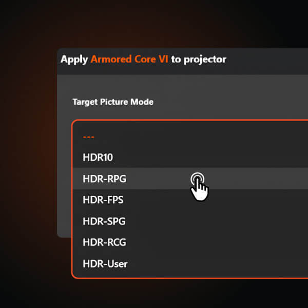 Save customized game settings as exclusive presets for different game modes
